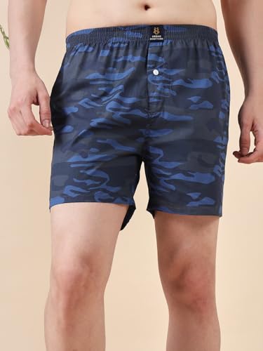 Image of Urban Scottish Ultra-Comfortable Men's Boxer Pants (Pack of 4), 100% Cotton with Stylish Print, Soft & Stretchy Elastic Waist Band, Dynamic Movement & Hardwearing Stitching,Breathable Gentle Snug Fit