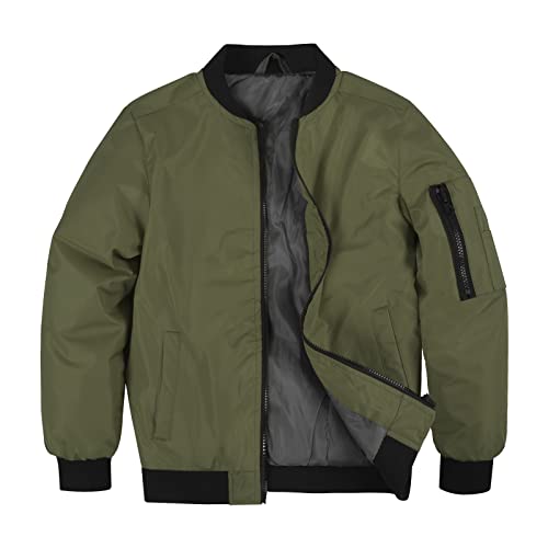 Image of SNOW DREAMS Boys Girls Bomber Jacket Flight Jackets Spring Varsity Jacket