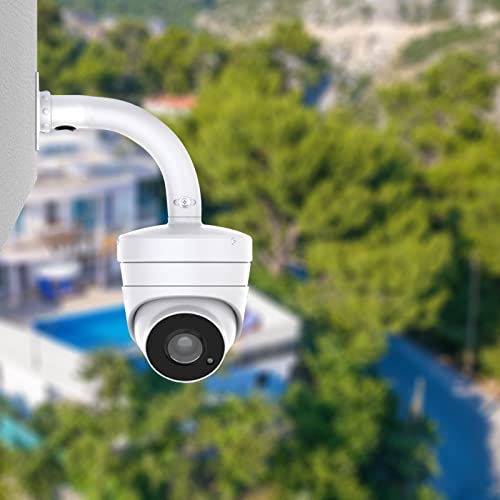 Witi 6 Inch Base Wall Mount Bracket For Dome Cameras Ip Cctv,Cable Management Junction Box Universal Pole Mounting Holder Security Surveillance Systems,Metal Solid Robust Base Powder Spray Coating #TOP1