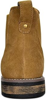 Bruno Marc Men's Suede Leather Chelsea Ankle Boots