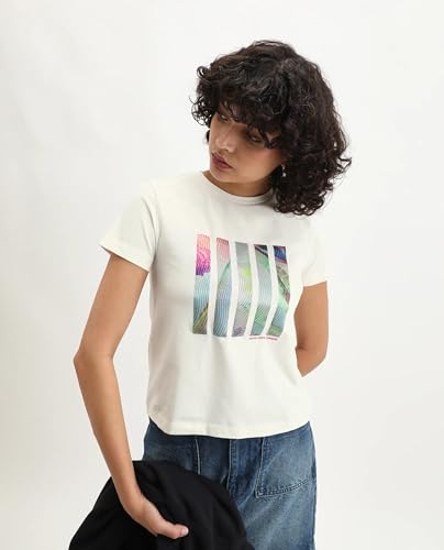 Image of RAREISM Regular FIT Graphic Print T-Shirt