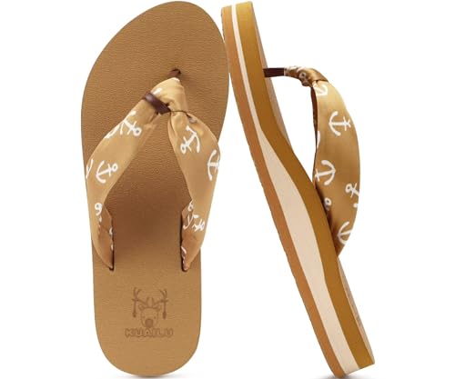 KuaiLu Claquette Femme Orthopédique Mode Legere Soutien Plantaire Sandales