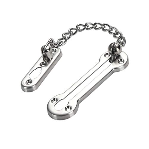 DOITOOL Practical 1pc Safety Slide Lock Chain Stainless Steel Door Chain Door Lock Guard for Windows
