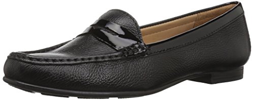 Image of Womens Casual Genuine Leather Comfortable Lightweight Driving Moaccasins Classic Fashion Penny Slip On Ladies Driving Loafer Flat Shoes