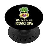 Whats Up Beaches Lustige Ananas mit Sonnenbrille Ice Cream PopSockets mit austauschbarem PopGrip