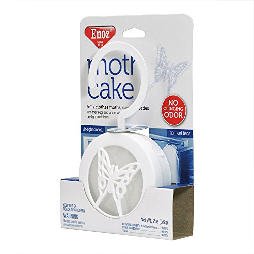 Enoz Moth Cake Pack of 12 Kills Clothes Moths, Carpet Beetles, and Eggs and Larvae - Thumbnail 2