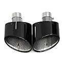 Schalldämpfer Endrohr Für A4 A5 A6 A7 Upgrade Für RS4 RS5 RS6 RS7 Edelstahl Endrohr Auspuff(Schwarz)