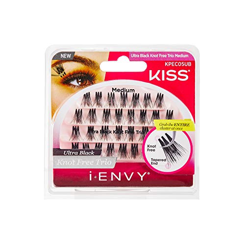Kiss I Envy Knot Free Trio Medium Ultra Black (3 Pack)