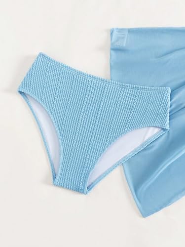 SHENHE Girl's 3 Pieces Cute Bikini Set Swimsuits and Cover Up Skirt O Ring Strap Bathing Suit4