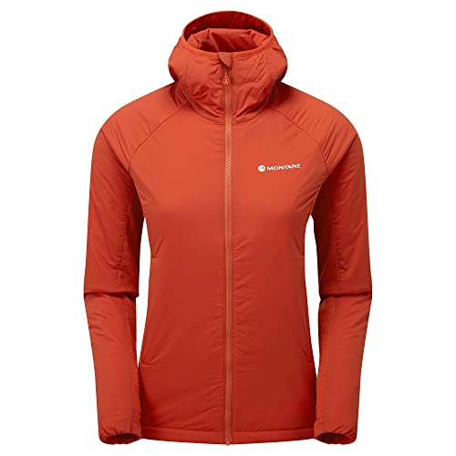 Montane Fireball Lite Hoodie - Womens, Saffron Red, Large, FFILHSAFN15