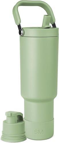 Miniatura 68 de Simple Modern Trek Pivot | Vaso con tapa abatible y popote de 30oz con asa | Botella de agua y bota | Popotes y tapas de chupito intercambiables |