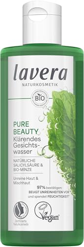 lavera Pure Beauty Klärendes Gesichtswasser - entfernt Talg & Schmutz - feuchtigkeitsspendend - gegen Unreinheiten - vegan - Naturkosmetik
