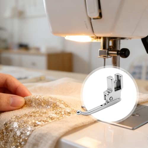Prensatela especial para lentejuelas y cuentas para máquina de coser miniatura 6