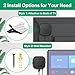 Metal Streaming Device Holder for Roku Ultra Mount to Mounted Back of TV or On The Wall with Remote Holder - Space Saving Mount for Roku Ultra Holder (Compatible with All Roku Ultra Models)