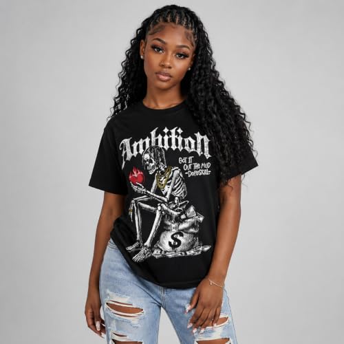 Image of DopeSkill Graphic Tee Streetwear Hip Hop Hypebeast Street Style Unisex T-Shirt Sneaker Colour Matching Shirts Horror Skeleton