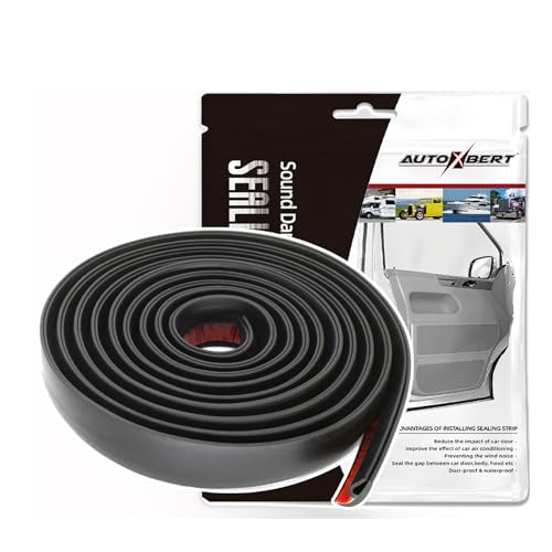 AUTOXBERT 4M/13Ft Car Weather Stripping H Type Rubber Sealing Strip Trim Cover Automotive Front Windshield Sealing Strip Trim for Car Front Rear Windshield Sunroof Weatherstrip