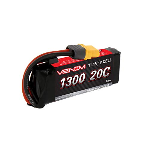 Venom 20C 3S 1300mAh 11.1V LiPo Battery with Universal Plug (EC3/Deans/Tamiya)