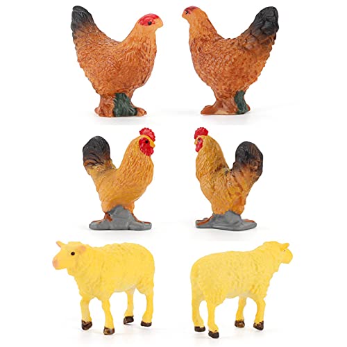 yingmu Mini Bauernhof Tierfiguren, Realistische Bauernhof Tierfiguren Spielzeug, Kunststoff Zoo Bauernhof Scheunentiere… – Bild 8