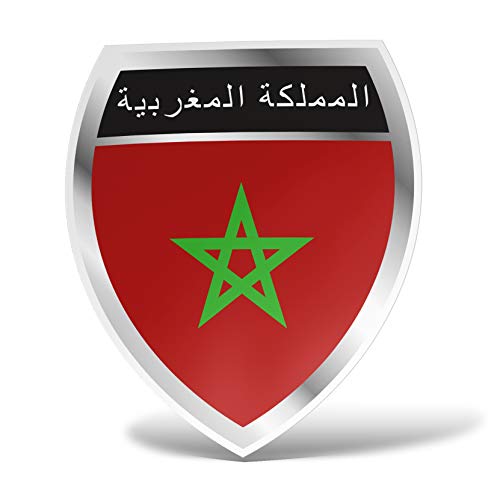 erreinge Sticker Maroc Autocollant pour Autocollant en Forme de PVC Auto Moto Peint Casque Camper pour Ordinateur Portable - 10 cm
