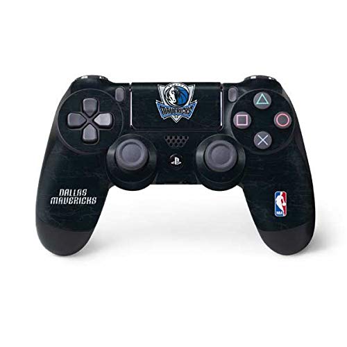 Skinit Decal Gaming Skin Compatible with PS4 Controller - Officially Licensed NBA Dallas Mavericks Black Primary Logo Design