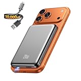 Portable Charger for Magsafe Power Bank - 10000mAh Magnetic Phone Charger, USB-C 20W PD Fast Charging, Slim Wireless Battery Pack for iPhone 17/16/15/14/13/12 Series, for Travel Cruise Essentials