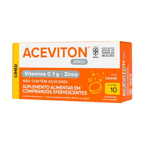 Aceviton Vitamina C e Zinco 10 Comprimidos Efervescentes