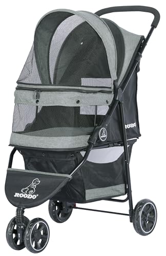 ROODO 3 Wheel Dog Pet Cat Stroller Best Lightweight...