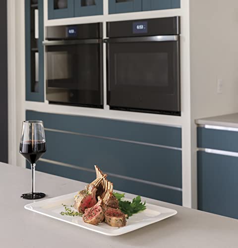 Image of GE Profile PKD7000SNSS 27 inch Smart Double Wall Oven with 8.6 cu. ft. Total Capacity True European Convection (Upper) Self-Clean with Steam Clean Option 7 inch Full Color Touch LCD Screen in Stainless Steel