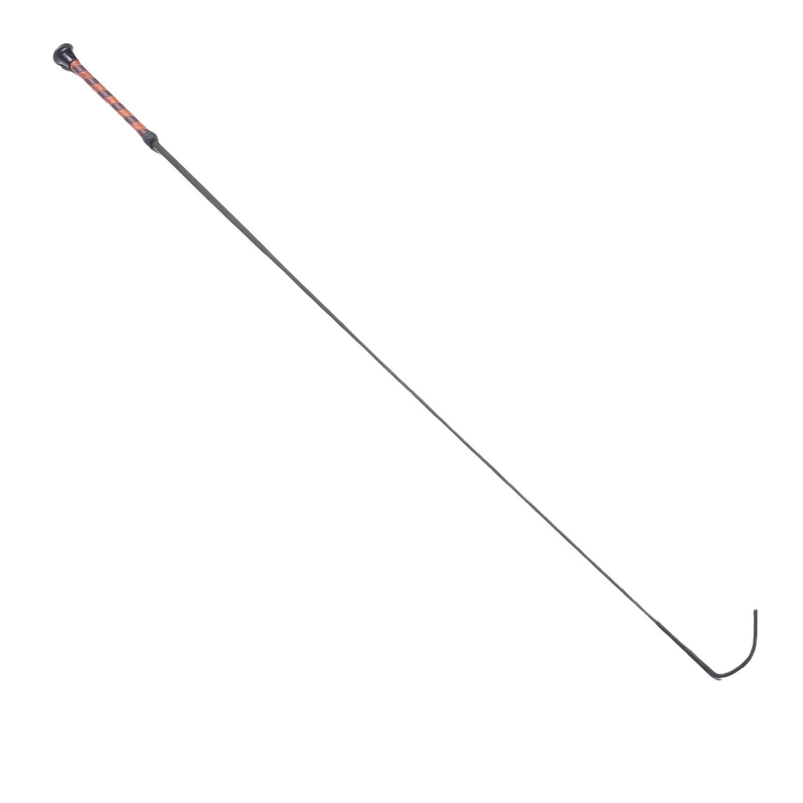 RiToEasysports Cravache en Fibre de Carbone, 110 Cm, Tête en Nylon tissé pour L'entraînement équestre