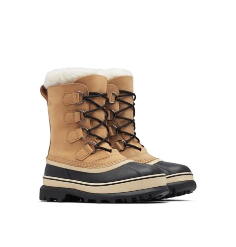 SOREL Women's Caribou Waterproof Boot - Buff - 9