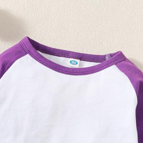 1-14Y Baby Baseball Tee Toddler Boys Girls Raglan T Shirt Kids Blouse Short Long Sleeve Casual Crew Neck Tops3