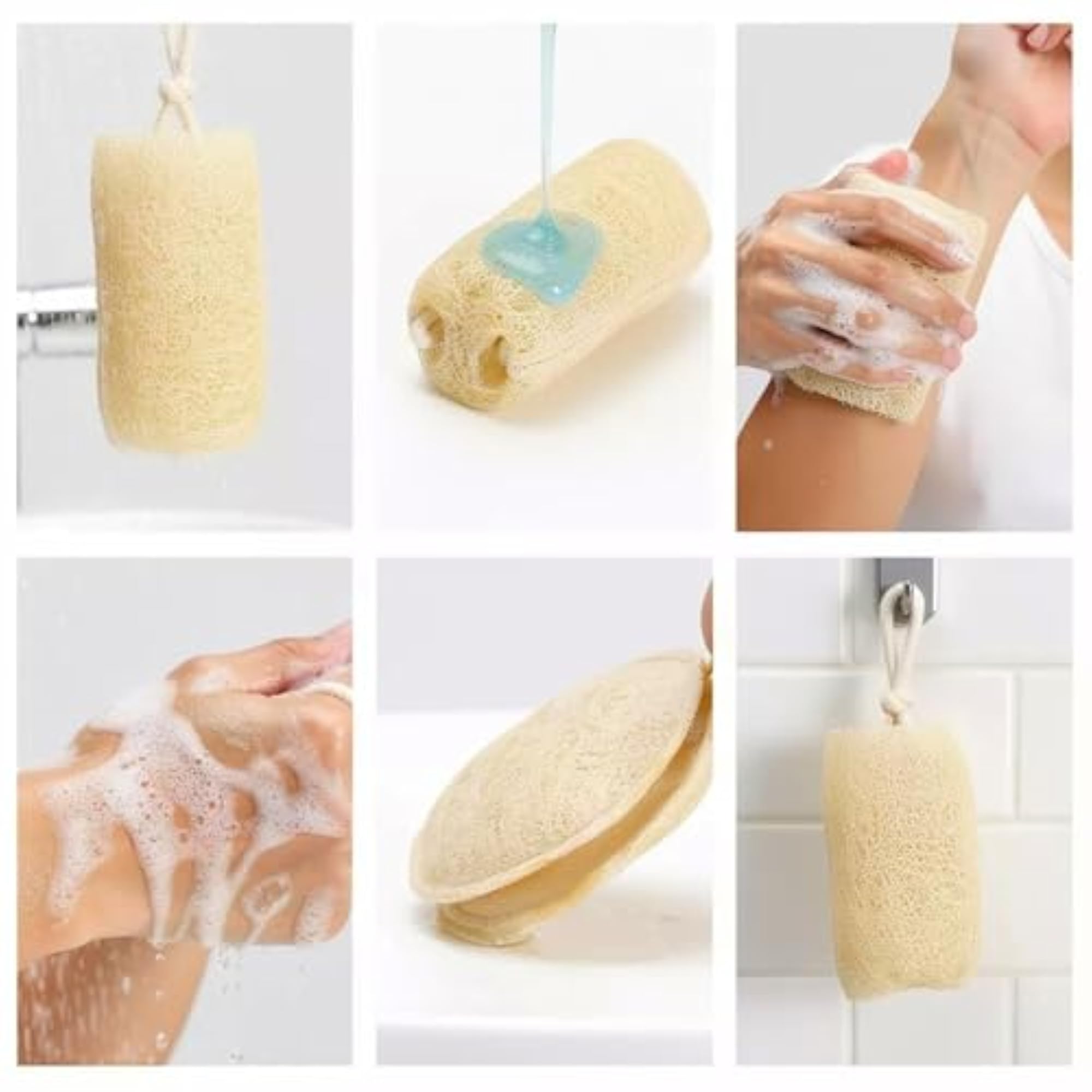 Natural Organic Loofah Bath Scrubber, 100% Organic
