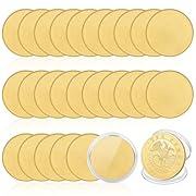【Premium Material】Made of high-quality solid brass/copper with a smooth, sandblasted surface, these blank coins offer a classic golden finish ideal for detailed laser engraving, stamping, or painting. 【Perfect Size & Feel】Each coin measures approxima...
