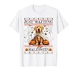 Photo Gallery funny just waiting for halloween golden retriever pirate maglietta Photo Gallery funny just waiting for halloween golden retriever pirate maglietta