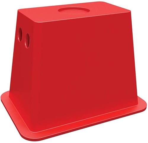 Andersen Hitches EZ - Bloque de gato rectangular funciona con clavijas de tijera, Rojo