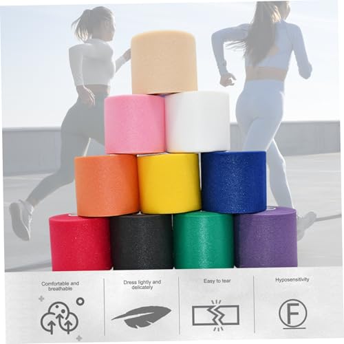 Tape, Athletic Tape 10 Roll 10 Color 33ft Wrist Breathable Tearable Lightweight Non-irritating Sponge Sports to Avoid Injuries/for Recovery, Athletic miniatura 3