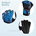 Non-Slip Soccer Goalkeeper Gloves with Built-in Finger Protection, Double Wristband, Breathable Design, Blue, Size 9 (Fits 7.5-7.9 Inch Palm)