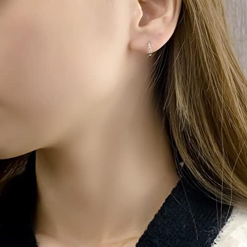 アトラス] Atrus プラチナ ピアス ダイヤモンド ライトブラウン フープ