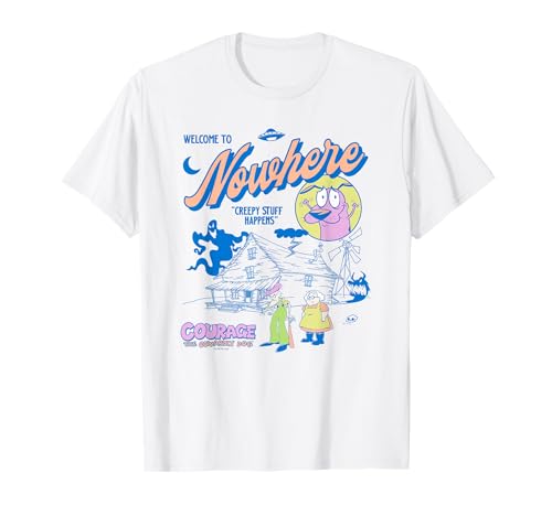 Courage The Cowardly Dog Welcome to Nowhere Cartoon T-Shirt