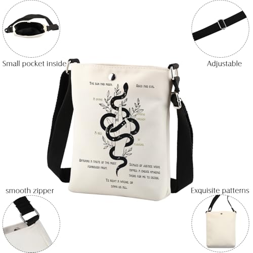 Book Inspired Crossbody Bag Fantasy Book Gifts Light And Dark Bookish Gift Book Lover Gift Reading Gift Bookish Crossbody Bag3
