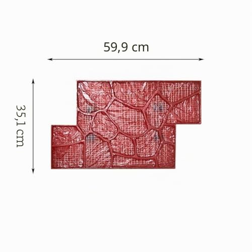 Beton-Zement-Stempel – langlebige Gummi-Texturmatte für Wand- und Bodenabdrücke – perfekt für Gartenwege und DIY-Projekte