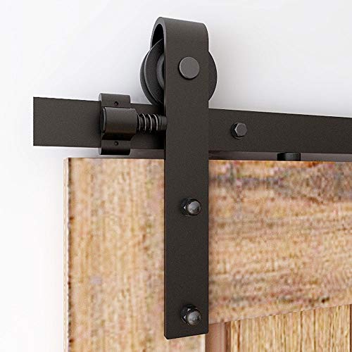 CCJH 167 cm Schiebetürbeschlag für Schiebetüren, Zubehör für Scheunentüren, einzigartiges Holztür-Set