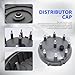 OXCANO 8233 Car Ignition Distributor Cap and Rotor Kit Compatible with GMC C2500, C1500, C2500 Suburban, K1500 Suburban, Yukon, Chevrolet C1500, Buick Commercial Chassis, Pontiac Firebird.