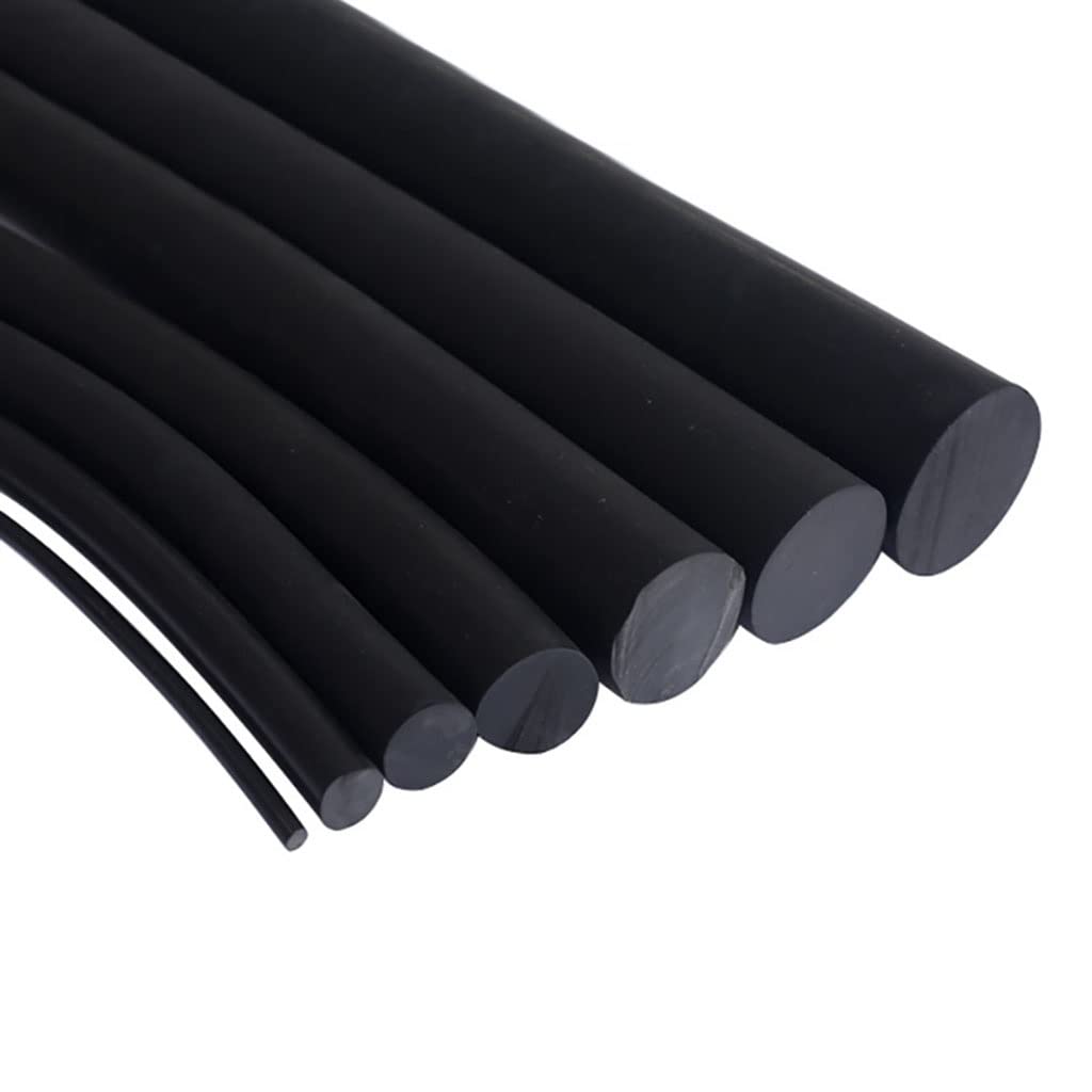AYUWQZX Silicone Foam Seal Strip, Black Rubber Foam Sealing Strip 2-15mm x 5-10M(O-2.5mm,10M)