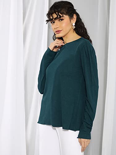 Image of KOTTY Women's Solid Regular Fit T-Shirt