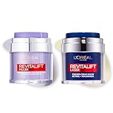 Rutina L'Oréal Paris Revitalift Filler Crema Con Ácido Hialurónico Micro-epidérmico, Antienvejecimiento, Para todo tipo de piel, 50ml + Revitalift Laser Crema de Noche Con Retinol y Niacinamida, 50ml