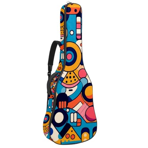 Housse guitare acoustique étanche 41 pouces avec protection éponge et poches