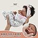 BABESIDE Lifelike Reborn Baby Dolls Black Girl- 17-Inch Realistic Newborn Baby Doll Real Life Baby Dolls with Clothes and Toy Gift for Kids Age 3+