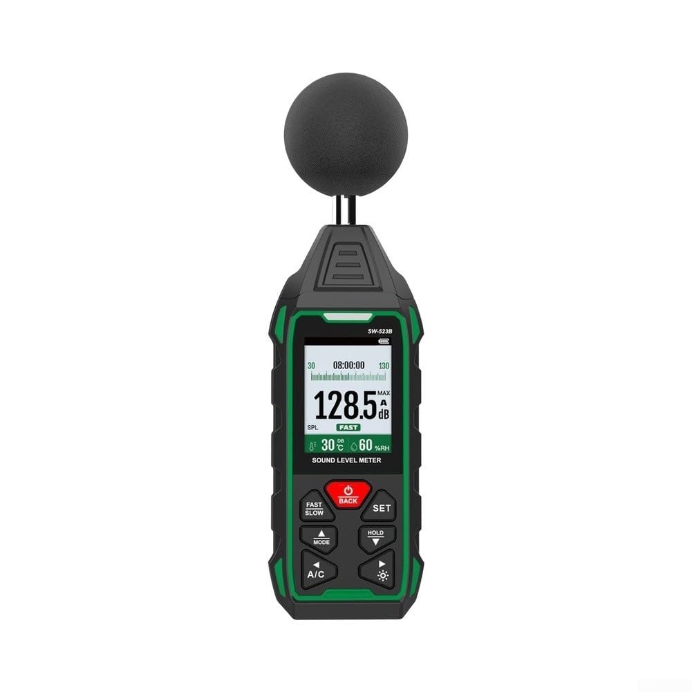 Schallpegelmesser 30-130dB mit Temp Luftfeuchte