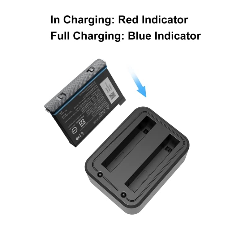 Image of ELFOGFast Hub for Insta360 ONE X3, Dual Battery Charger for Insta360 ONE X3 Action Camera, for insta360 x3 Accessories, USB C Charging Interface